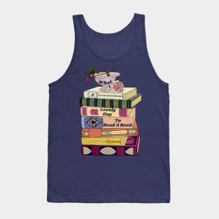 What a lovely day to read a book Tank Top